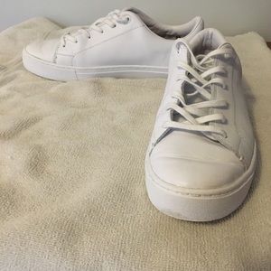 Toms Lenox White Leather Woman’s Sneaker